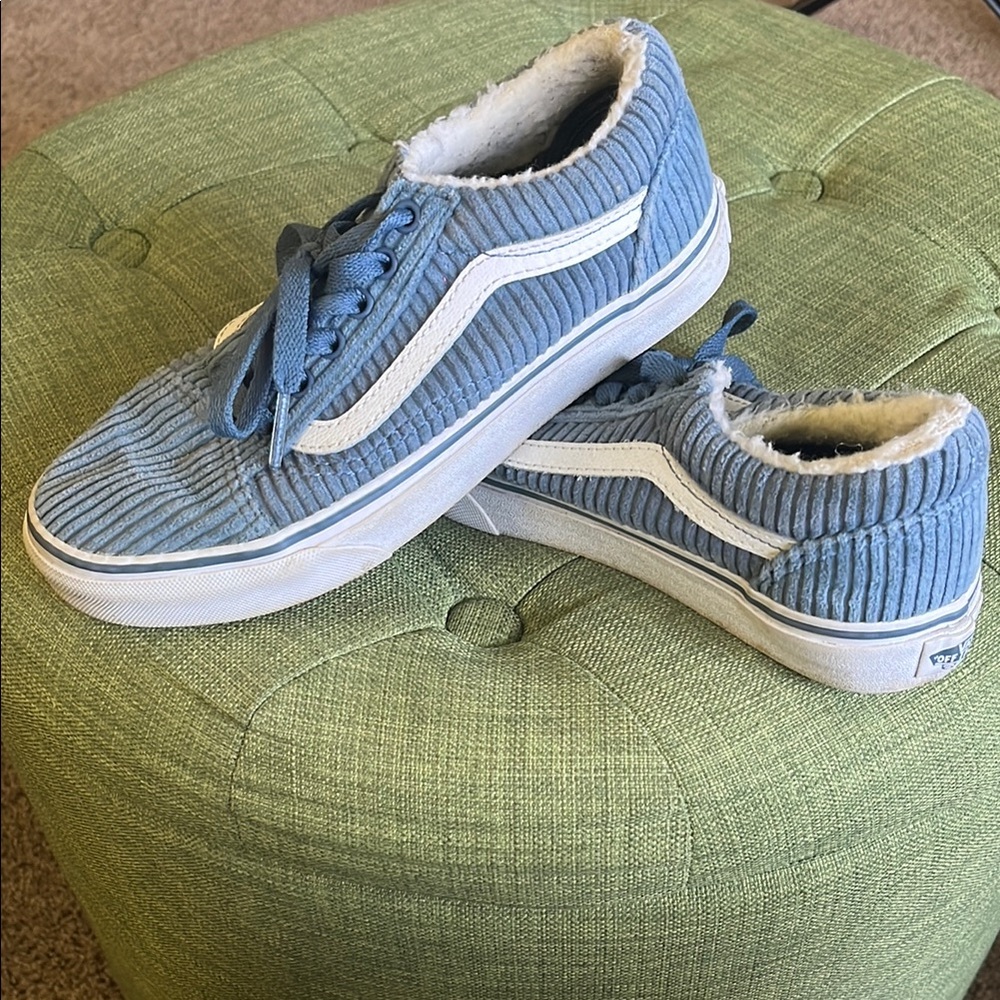 Vans Kids Blue Corduroy Sneakers